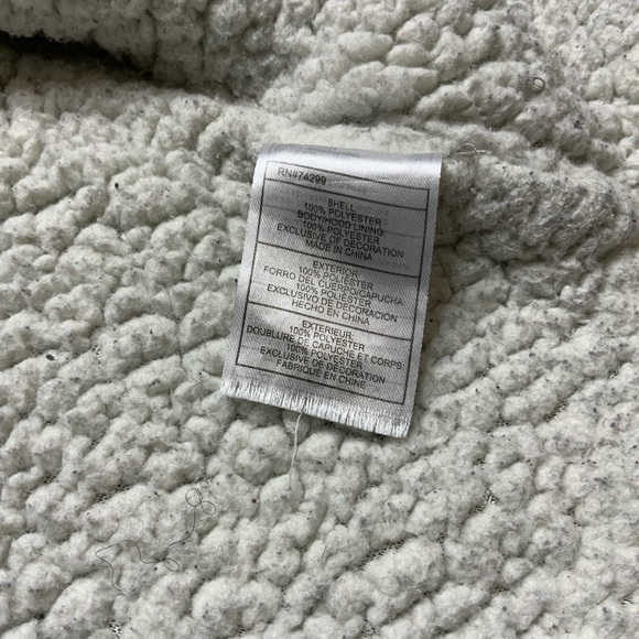 DKNY Knit Zip Up Hoodie with Sheepskin Interior - Picture 6 of 8